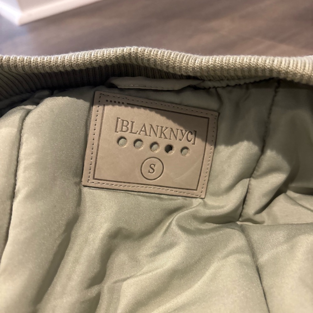 Blank NYC Light Green Bomber Jacket - Picture 5 of 5